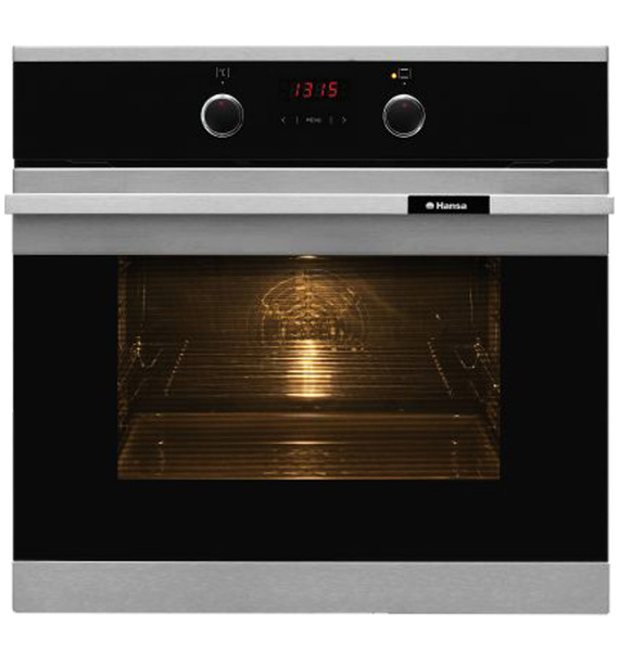 Hansa BOEI64590015 Elektro 66l 2900W A-20% Schwarz, Edelstahl Backofen