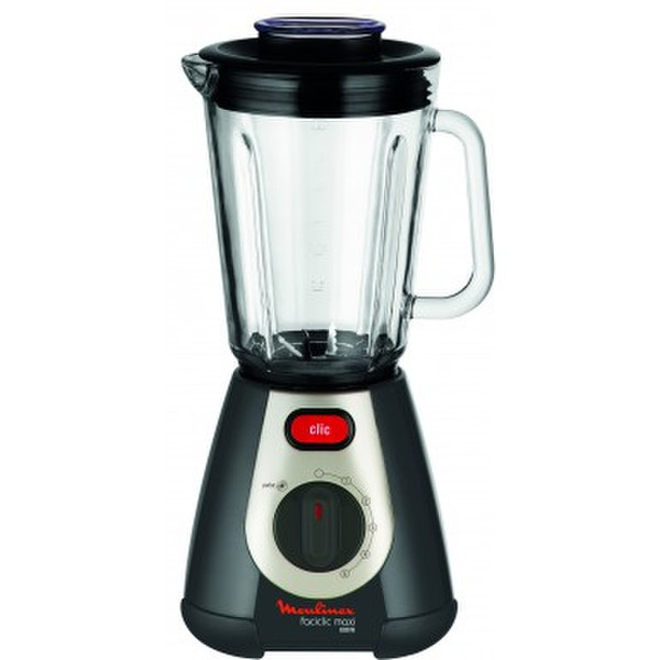 Moulinex Faciclic Maxi Tabletop blender Black,Stainless steel 2L 600W