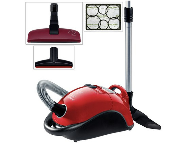 Bosch BSG82425N Cylinder vacuum 6L 2200W Black,Red vacuum