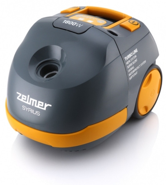 Zelmer Syrius ZVC412STRU Cylinder vacuum 4L 1800W Grey,Orange