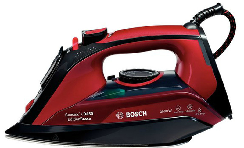 Bosch TDA503011P Steam iron 300W Black,Red iron