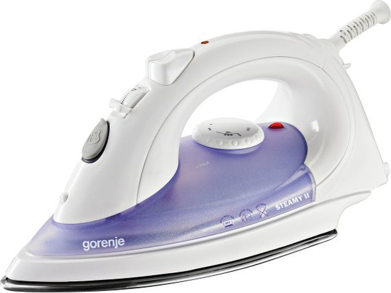 Gorenje 353797 Dry & Steam iron Stainless Steel soleplate 1800W Violet,White