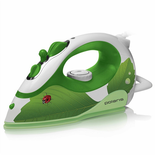 Polaris PIR 2059К Harmony Dry & Steam iron Ceramic soleplate 2000Вт Зеленый, Белый