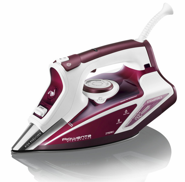 Rowenta DW9230D1 Dry & Steam iron 2750Вт Пурпурный, Белый утюг