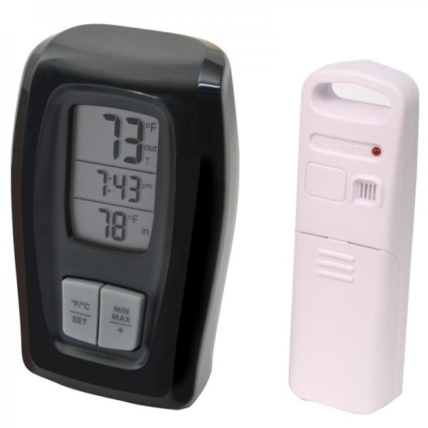 AcuRite 00415 Indoor/outdoor Electronic environment thermometer Black