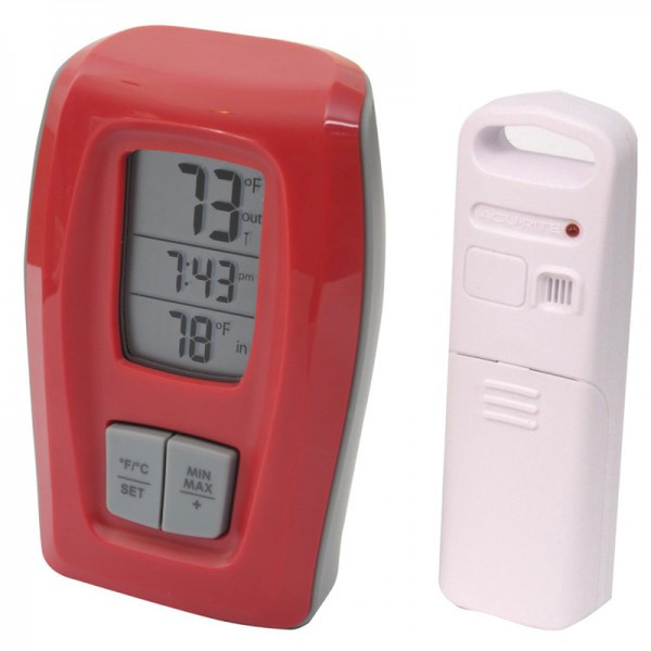 AcuRite 00417 Indoor/outdoor Electronic environment thermometer Red