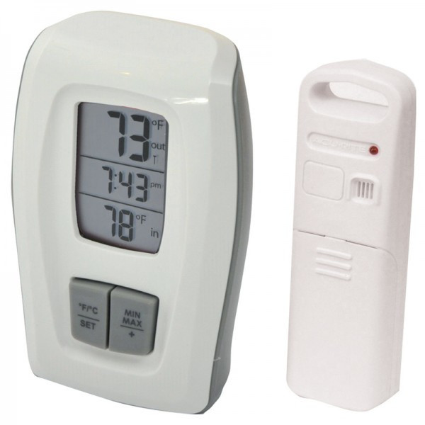 AcuRite 00418 Indoor/outdoor Electronic environment thermometer White