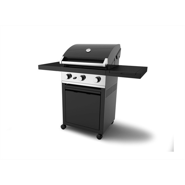 Grandhall Premium GT 3 + Side burner Grill Natural gas 12600W Black,Stainless steel