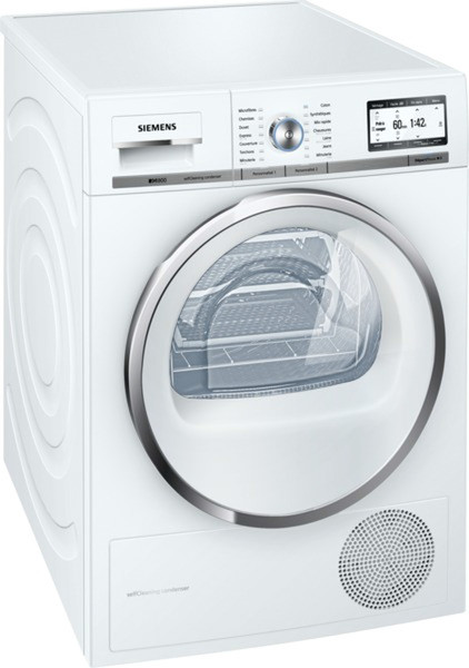 Siemens WT48Y890FF freestanding Front-load 9kg A+ White tumble dryer