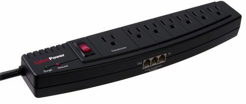 Cables Unlimited SRG750 7AC outlet(s) 1.83m Black surge protector