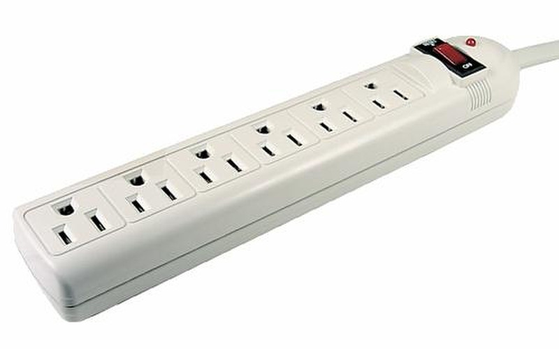 Cables Unlimited SRG-2000 6AC outlet(s) 1.22m White surge protector
