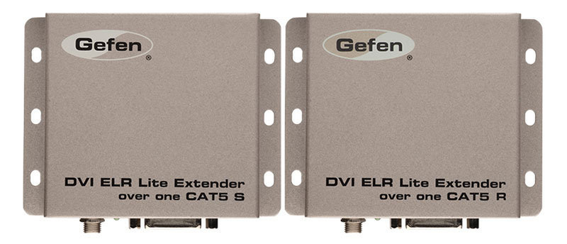 Gefen EXT-DVI-1CAT5-ELR AV transmitter & receiver Beige Audio-/Video-Leistungsverstärker