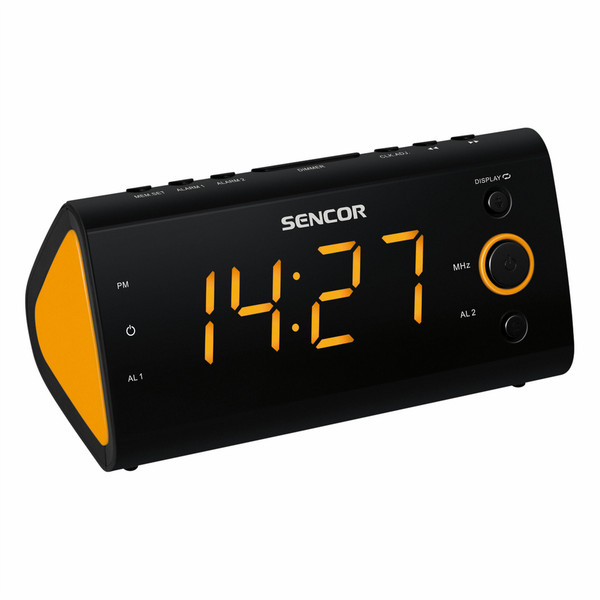 Sencor SRC 170 OR Clock Digital Black,Orange