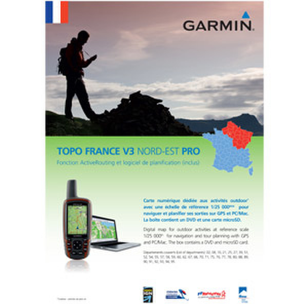 Garmin TOPO France Nord-Est v3 Pro