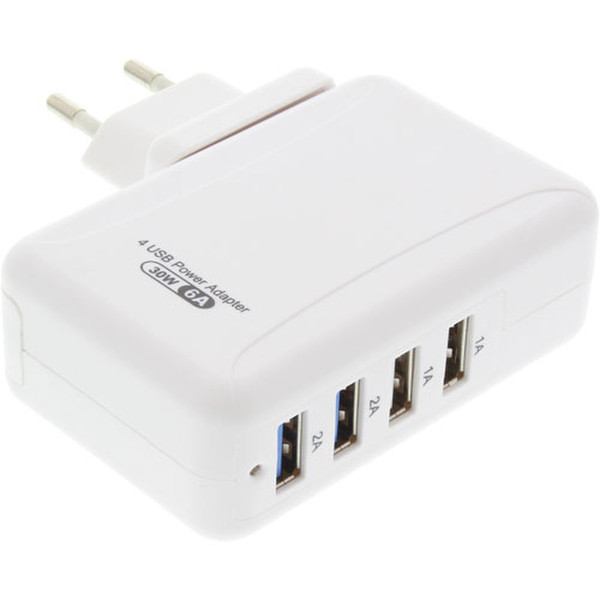 InLine 31506W Indoor White mobile device charger