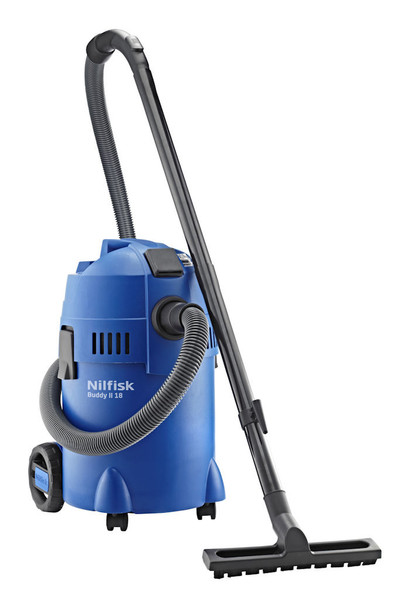 Nilfisk Buddy II 18 Drum vacuum cleaner 18L 1200W Black,Blue