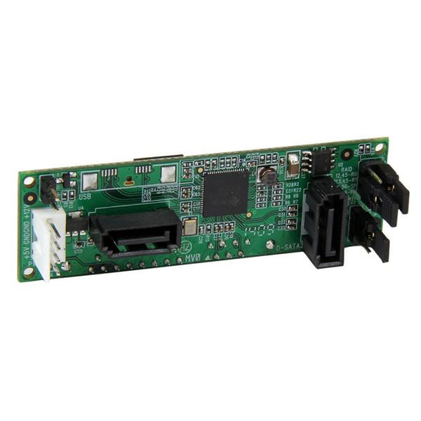 StarTech.com SATA Dual RAID Adapter - Interner SATA Anschluss auf 2-fach SATA HDD RAID Controller Karte Schnittstellenkarte/Adapter