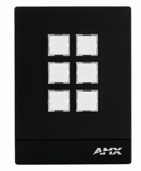 AMX MCP-106 Black push-button panel