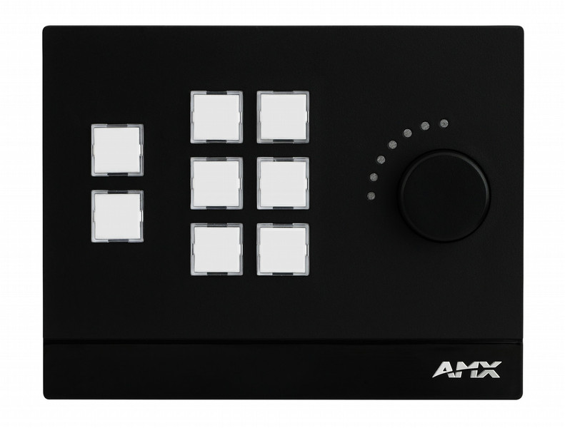 AMX MCP-108 Black push-button panel