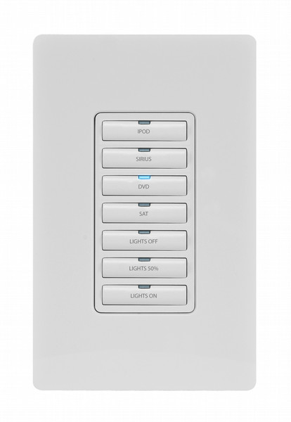 AMX MET-7E White push-button panel