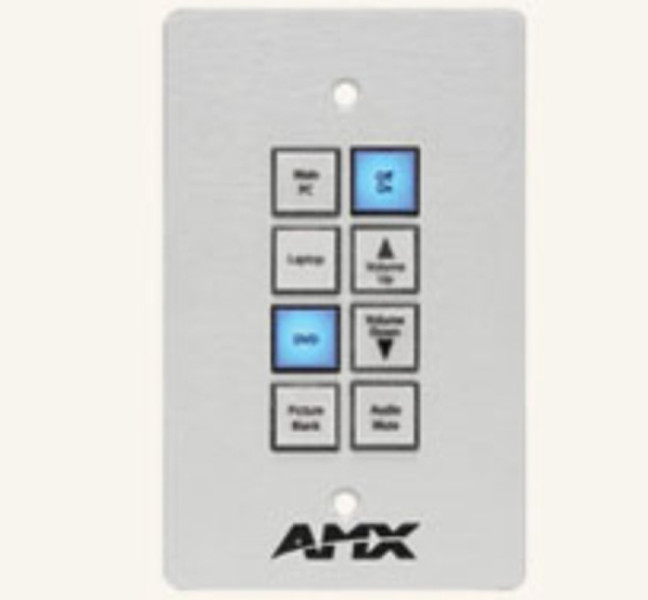 AMX SP-08-E-US White push-button panel