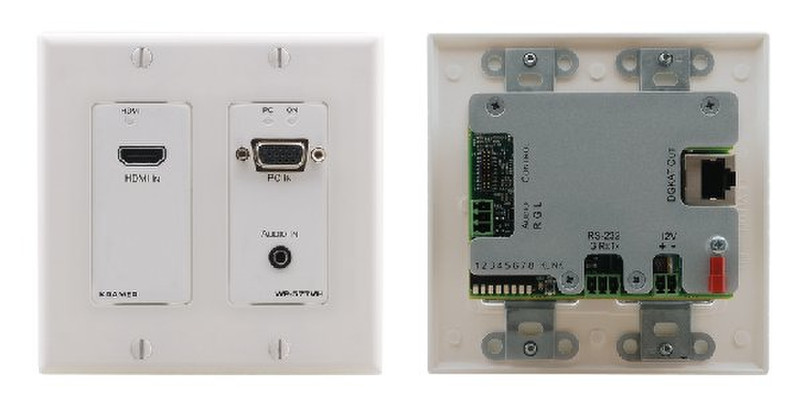 Kramer Electronics WP-577VH Grey switch plate/outlet cover