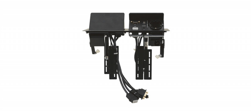 Kramer Electronics TBUS-202XL Desk Cable box Black 1pc(s) cable organizer