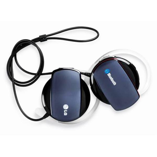 LG HBS-250 Binaural Bluetooth Silver mobile headset