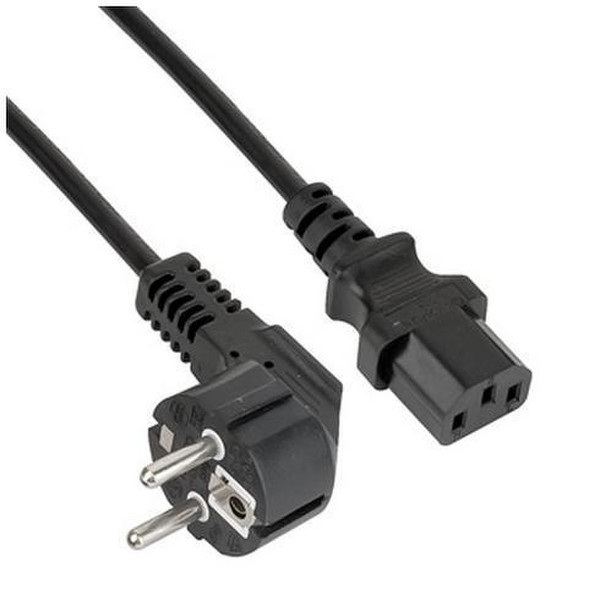 Nilox 1.8m C13 2m CEE7/4 Schuko C13 coupler Black power cable