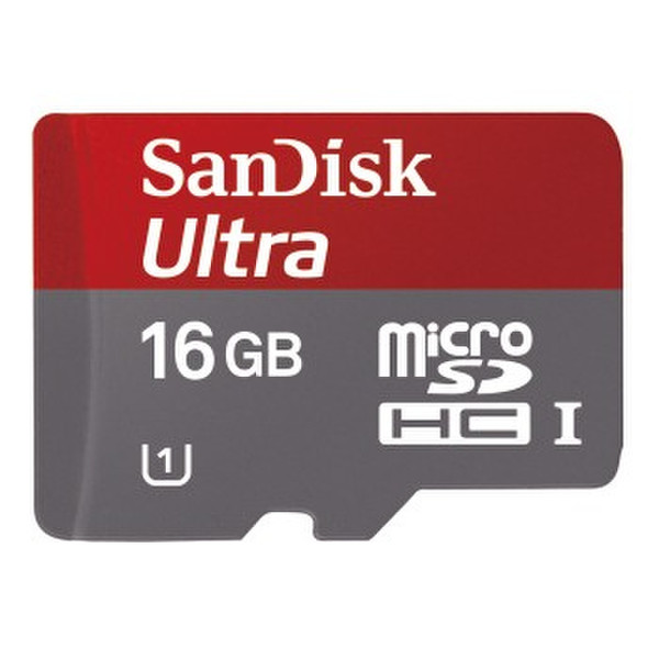 Sandisk Ultra 16ГБ MicroSDHC Class 10 карта памяти