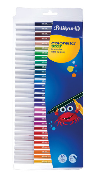 Pelikan 904854 Fine Multicolour 30pc(s) felt pen