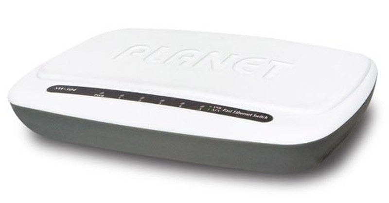 Planet SW-504 Fast Ethernet (10/100) White network switch