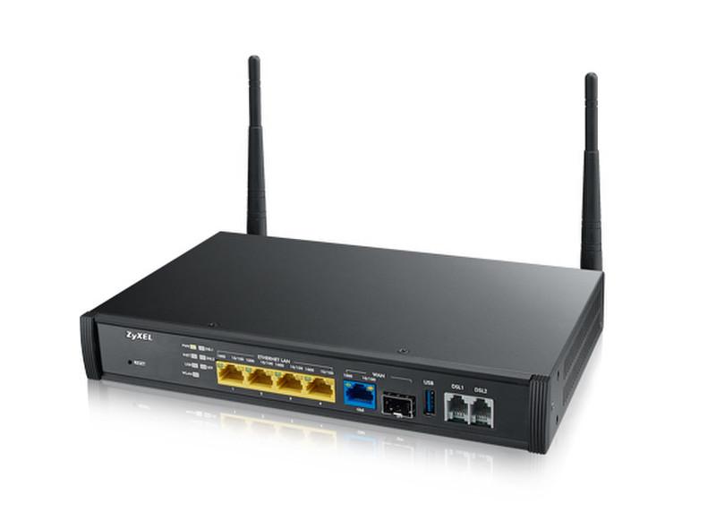 ZyXEL SBG3500-N Single-band (2.4 GHz) Gigabit Ethernet Schwarz