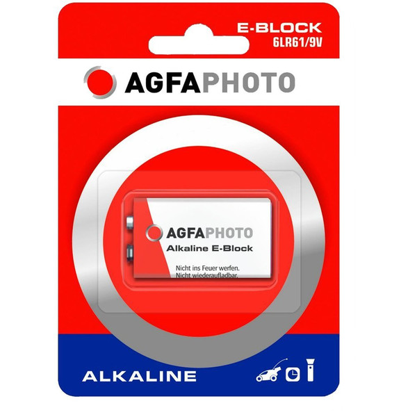 AgfaPhoto 110-802596 Alkali 9V nicht wiederaufladbare Batterie
