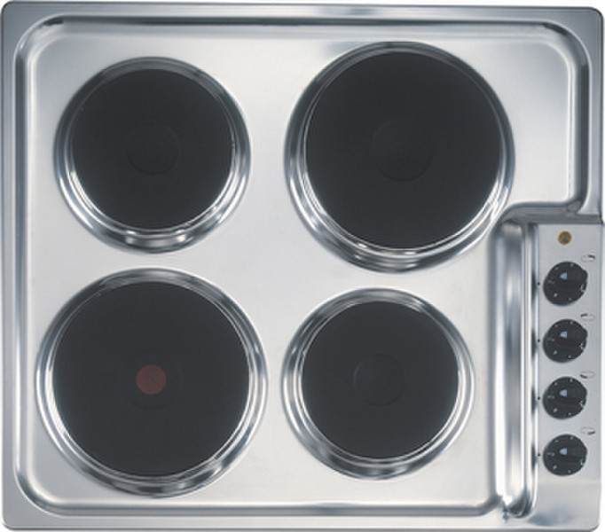Amica KME 13136 E Built-in Sealed plate hob Black,Stainless steel hob
