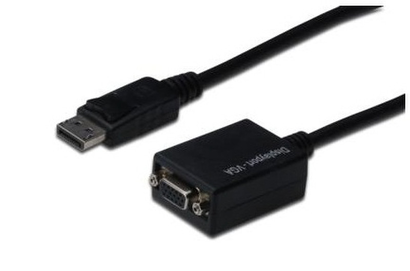 Digitus AK-340403-001-S 0.15m DisplayPort VGA (D-Sub) Black