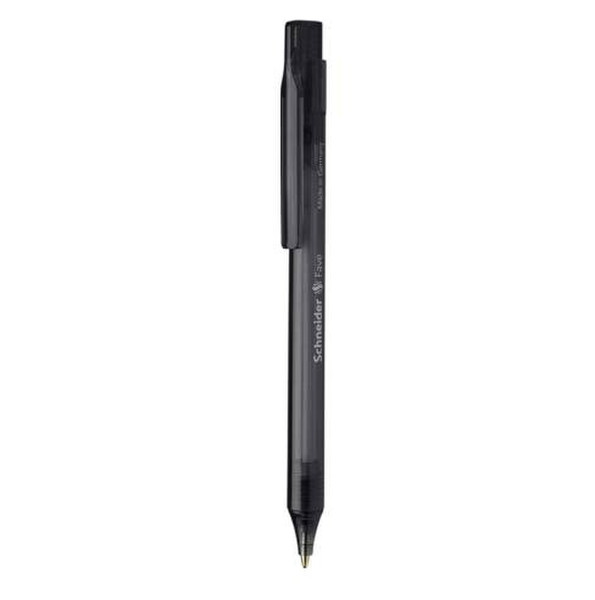 Schneider Fave Clip-on retractable ballpoint pen Medium Schwarz