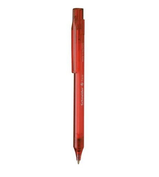 Schneider Fave Clip-on retractable ballpoint pen Medium Rot