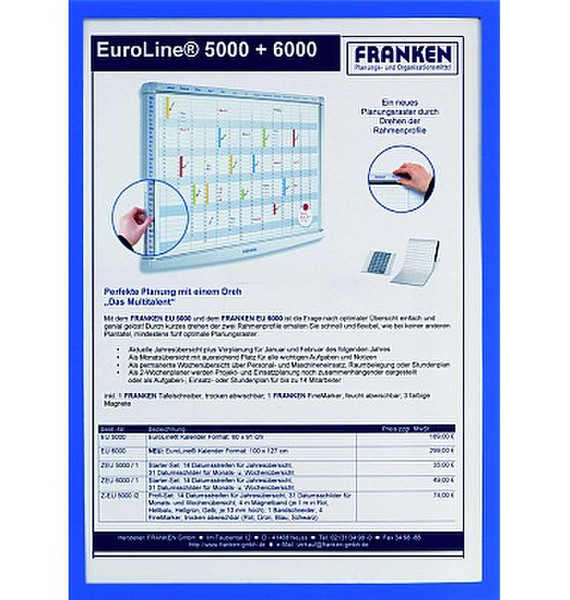 Franken ITSA3M 03 A3 Blau Magnetrahmen