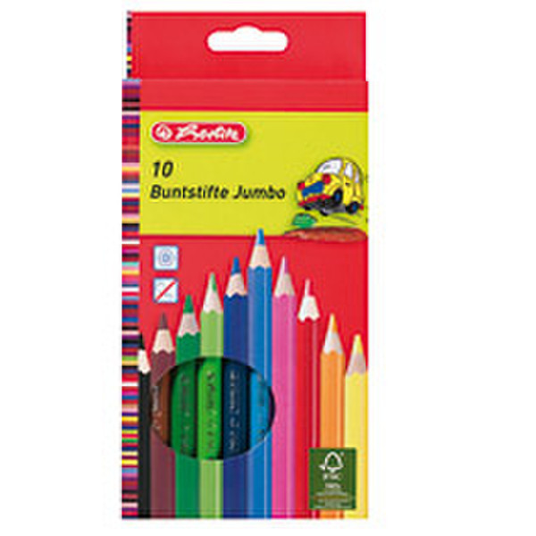 Herlitz 10795276 10шт цветной карандаш