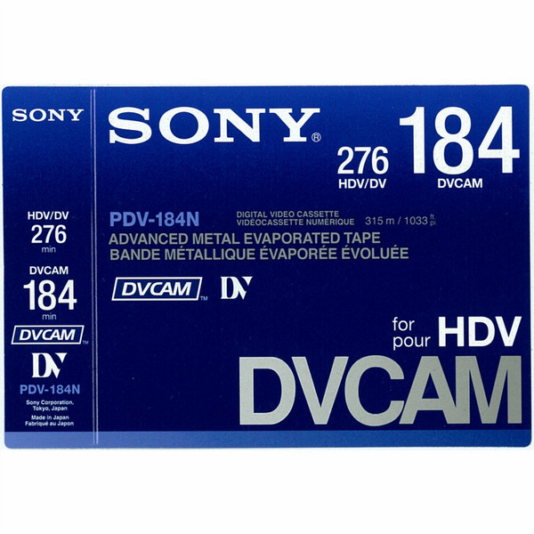 Sony PDV-184N DVCAM Leeres Videoband