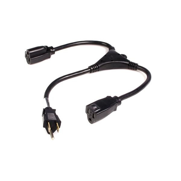 StarTech.com Power Cable, 0.45m 0.45м Черный кабель питания