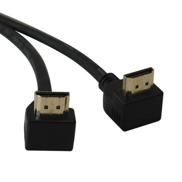 Tripp Lite High Speed HDMI Cable with 2 Right Angle Connectors, Ultra HD 4K x 2K, Digital Video with Audio (M/M), 1.83 m (6-ft.)