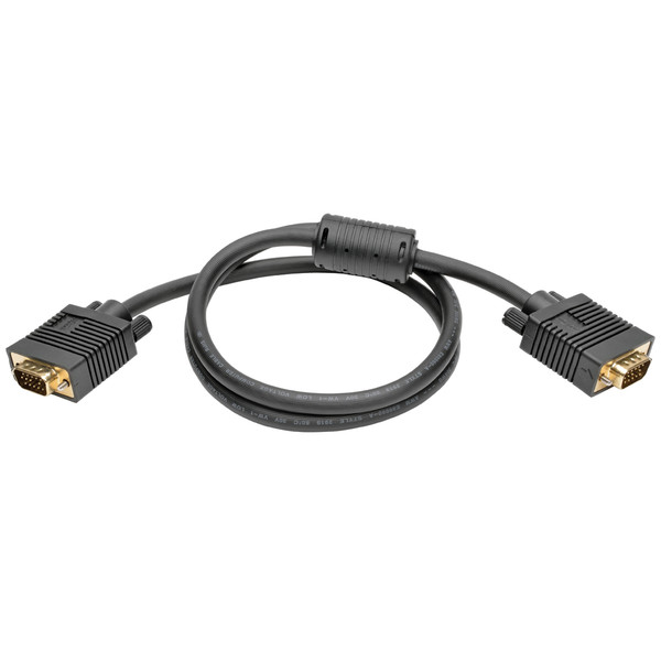 Tripp Lite VGA Coax Monitor Cable, High Resolution Cable with RGB Coax (HD15 M/M), 0.91 m (3-ft.)