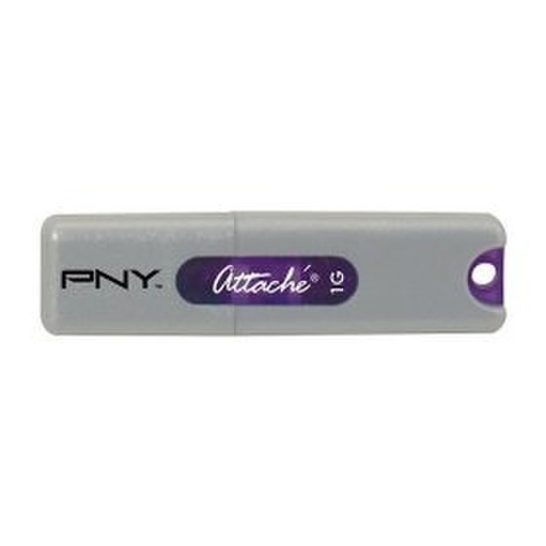 PNY Attache 1ГБ USB 2.0 Тип -A Серый USB флеш накопитель