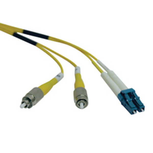 Tripp Lite Duplex Singlemode 8.3/125 Fiber Optic, FC/LC, 2.0m 2m Yellow fiber optic cable