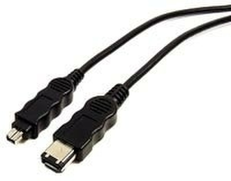 Cables Unlimited 6P/4P 1394 IEEE 15 ft 4.5м Черный FireWire кабель