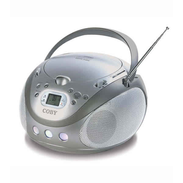 Coby Portable Stereo MP3/CD Player Portable CD player Cеребряный