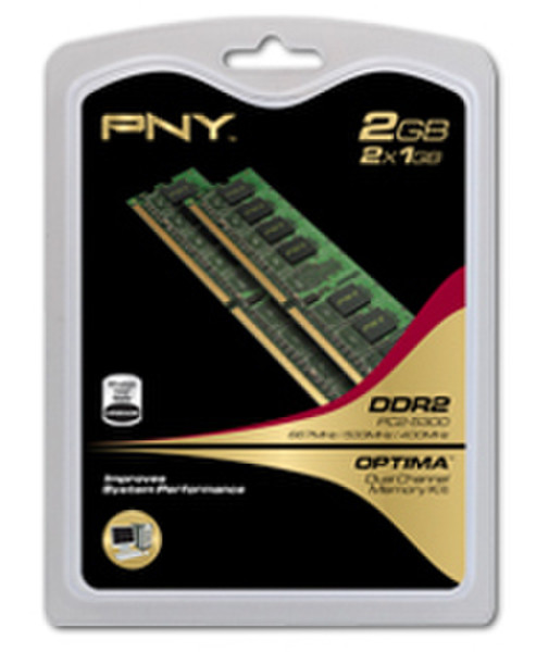 PNY Dimm DDR2 2ГБ DDR2 667МГц модуль памяти