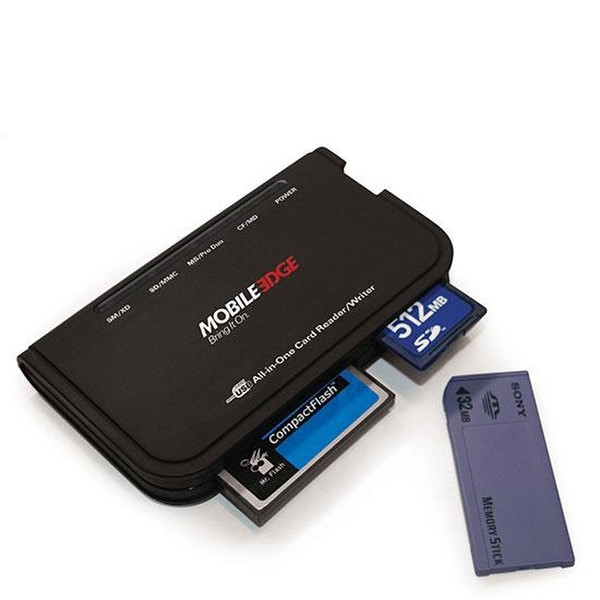 Mobile Edge All-In-One USB 2.0 Card Reader / Writer Black card reader